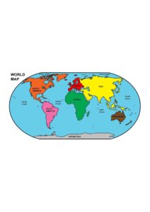 Labeled World Map pdf | World Map With Countries