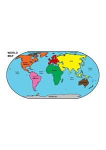 Labeled World Map pdf | World Map With Countries