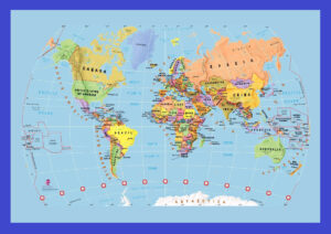 Map of World Poster | World Map With Countries