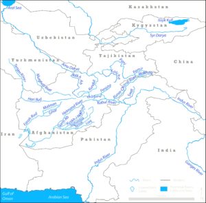 World Map Labeled Rivers