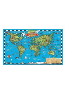 World Map for Kids Printable pdf | World Map With Countries