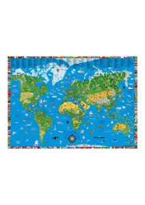 World Map for Kids Printables pdf | World Map With Countries