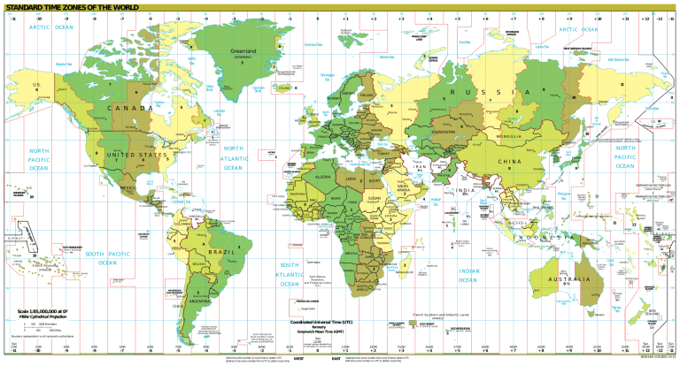 printable world time zone maps