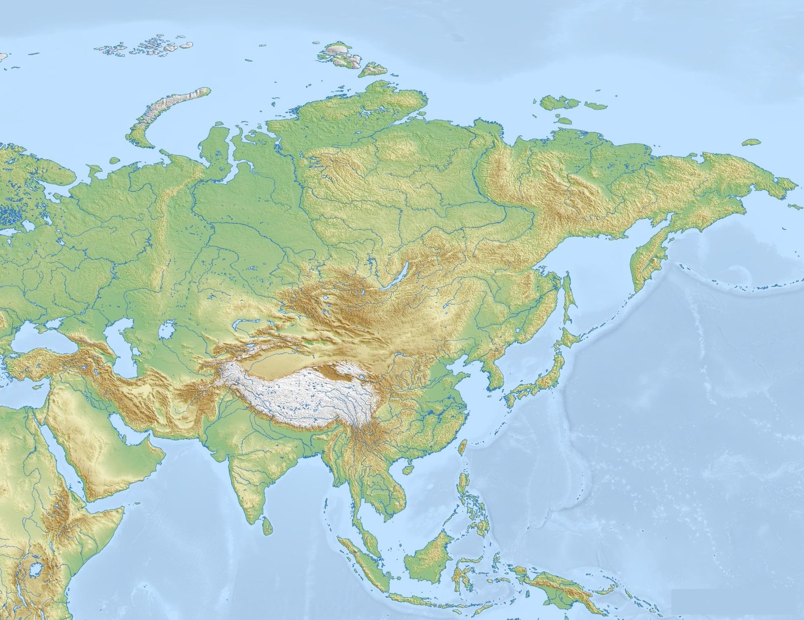 Printable Blank Map Of Asia With Countries 