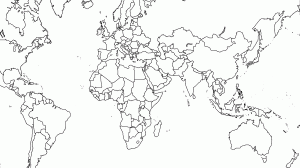 blank map of the world 1 | World Map With Countries