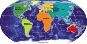 continents map 1 | World Map With Countries
