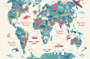 explorer kids map childrens plain | World Map With Countries