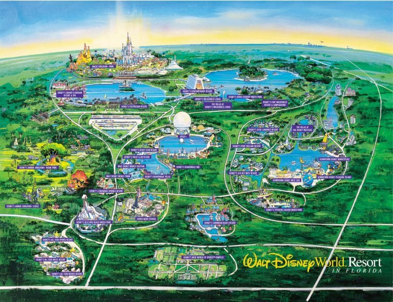 Printable Detailed World Interactive - Helpful Links For Walt Disney World Inside Interactive Map 768x589 