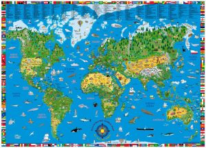 kids world map | World Map With Countries