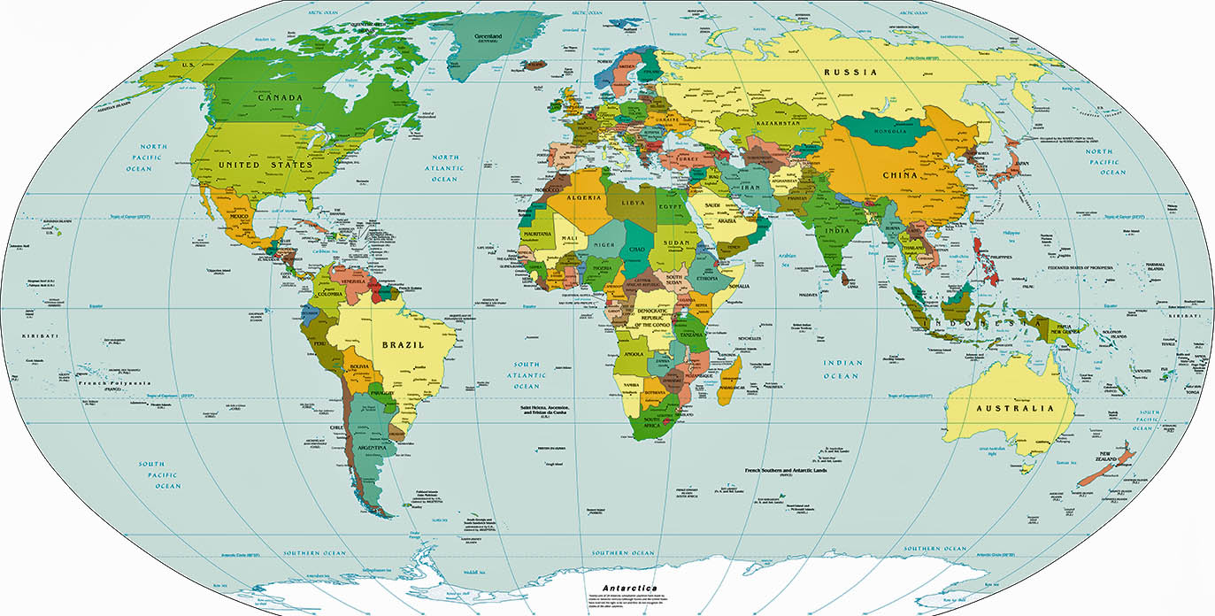 World Political Map Outline
