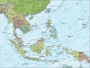 southeast asia map countries lovely digital political map south east asia with relief 1313 | World Map With Countries