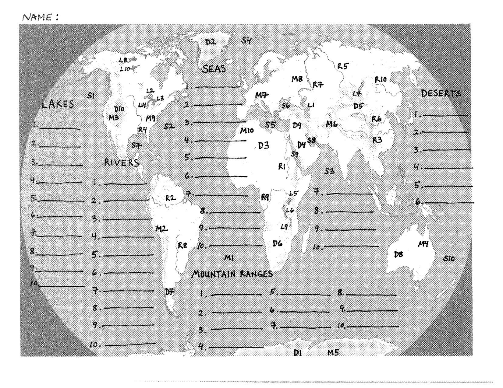  Empty World Map Quiz 