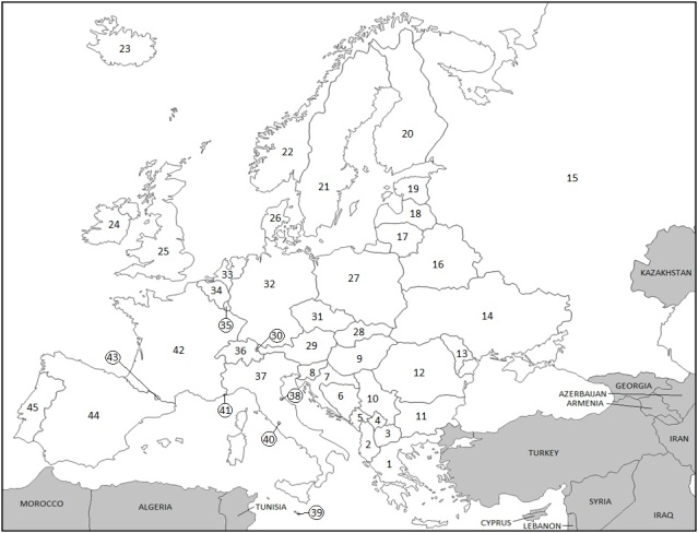 Fill In The Blank Europe Map