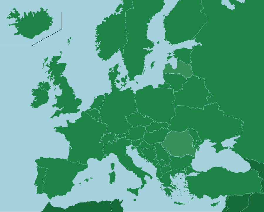 Europe Map Quiz Game 