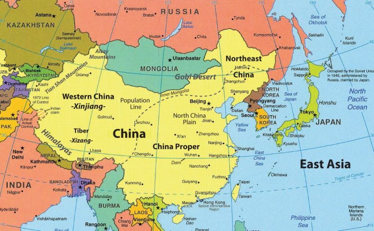 Nea Region 3 Free Large Printable Printable Map Of North East Asia