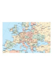 Large Map of Europe with Cities and Towns pdf | World Map With Countries