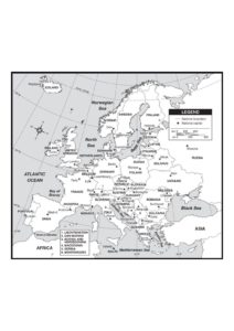 Printable Europe Map with Cities and Countries pdf | World Map With Countries