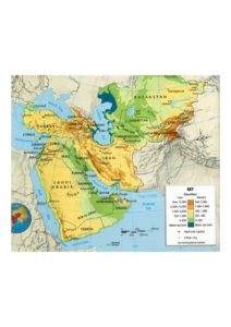 Southwest Asia Map Physical pdf | World Map With Countries