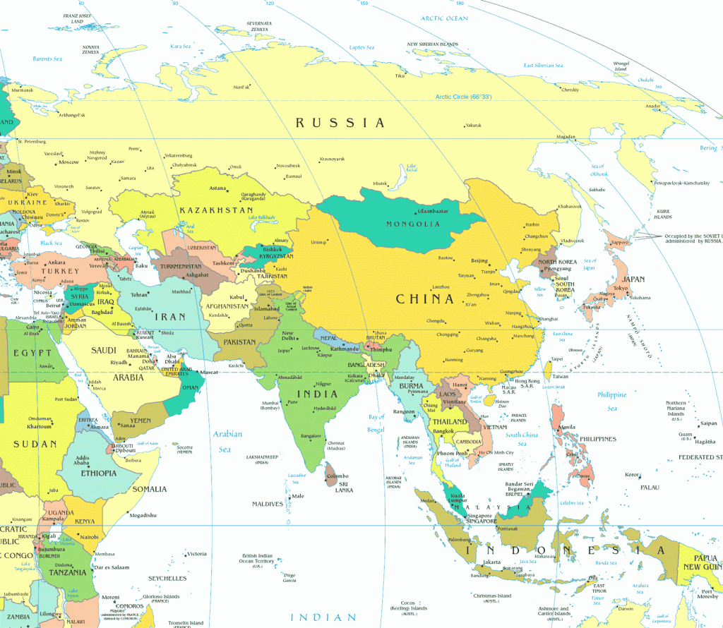 Asia-map-countries-only-world-maps-with-random-2 | World Map With Countries