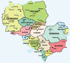 central europe map 1 | World Map With Countries