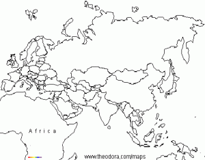 eurasia color | World Map With Countries