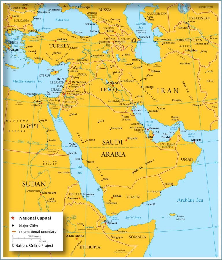 6-free-detailed-political-blank-southwest-asia-map-and-in-pdf-world