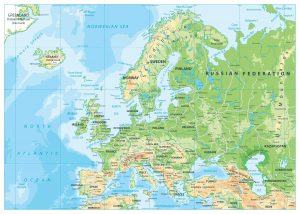 physical map of europe | World Map With Countries