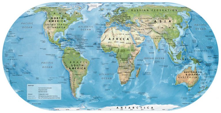 Get Free Full Detailed World Map Satelite Templates | World Map With ...
