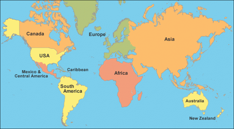 World-map-clickable | World Map With Countries