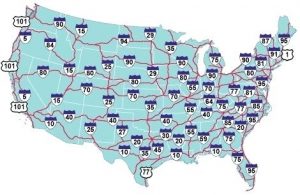 map of with interstates us interstate highways as a transit major united states 40 | World Map With Countries