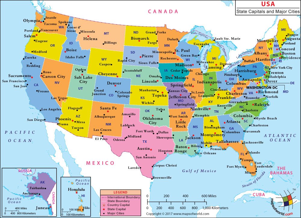 Usa Map With Major Cities Large World Map Images And Photos Finder