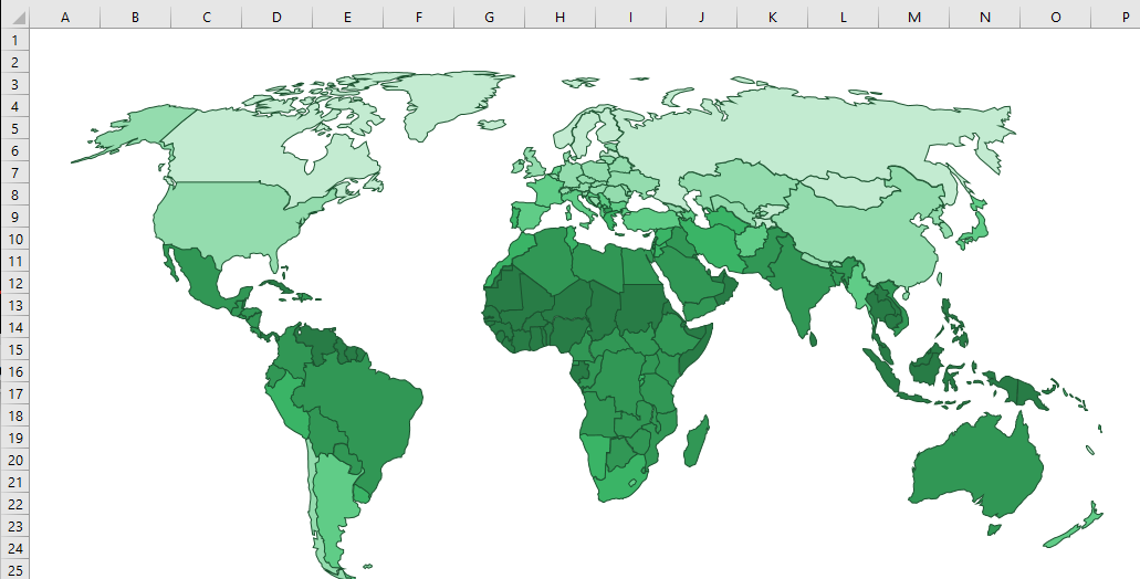Excel World Map Template