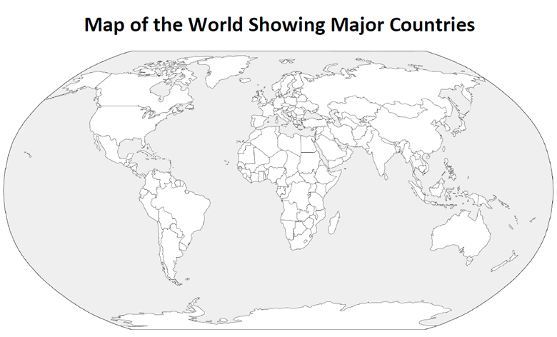 World Map Template PDF
