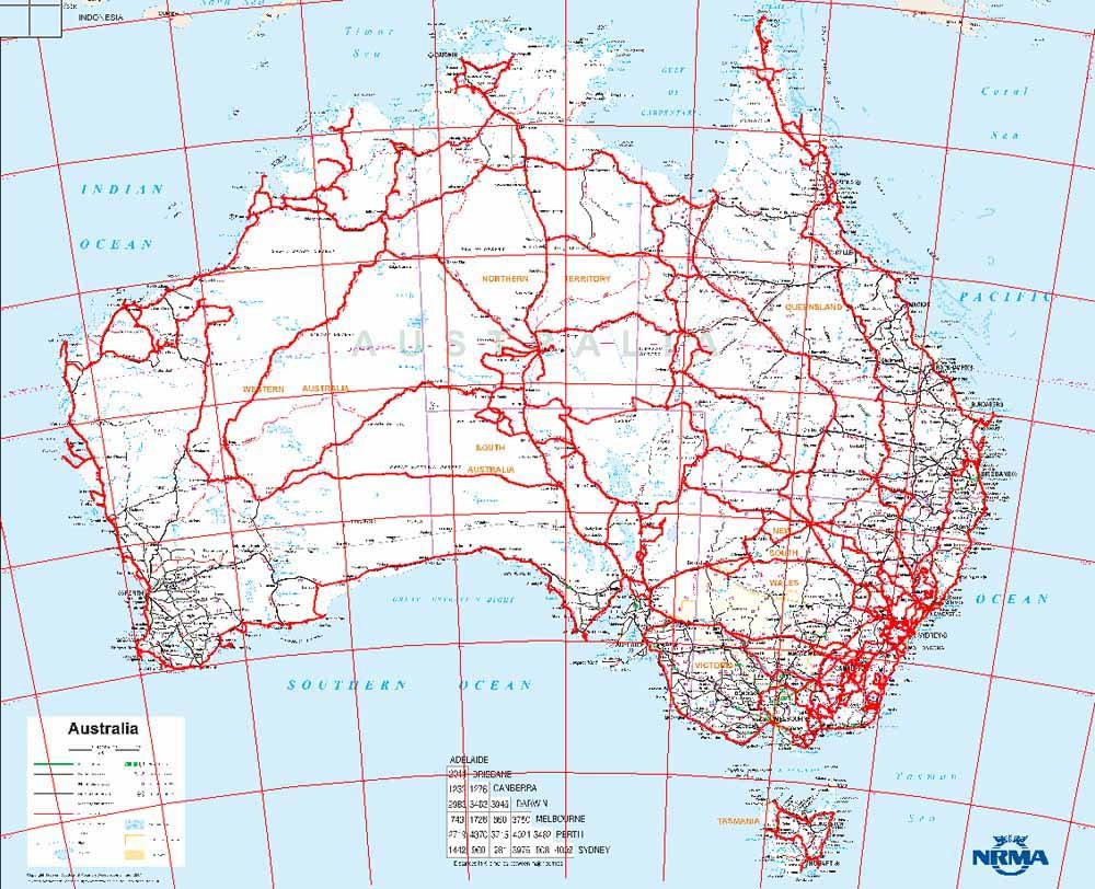 Road Map Of Australia Pdf australia terrain road map maps quick pdf books download inside 