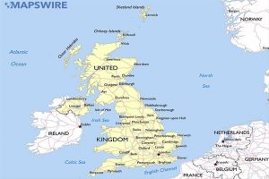 Map of UK Cities