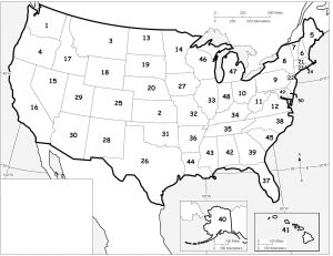 Fill in the Blank US Map Quiz