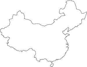 Blank China Map Printable | World Map With Countries