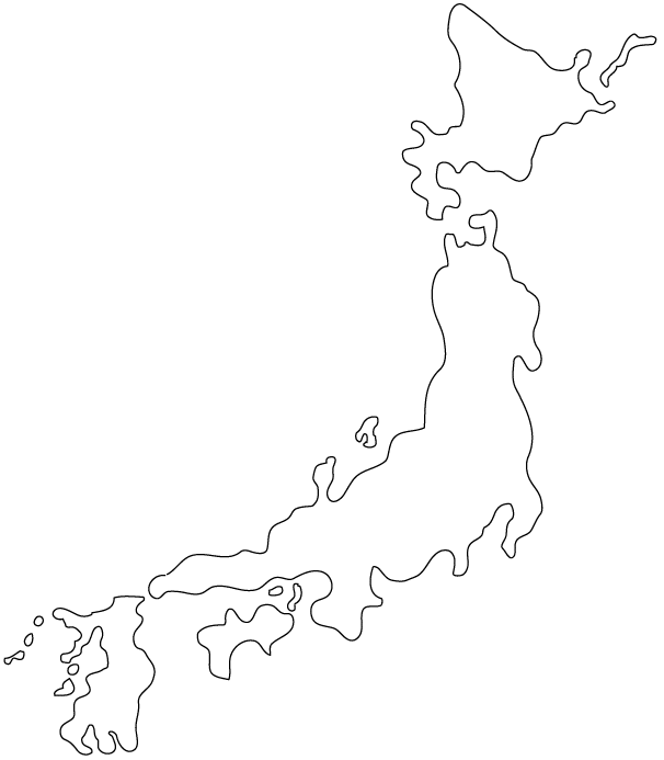 japan map outline