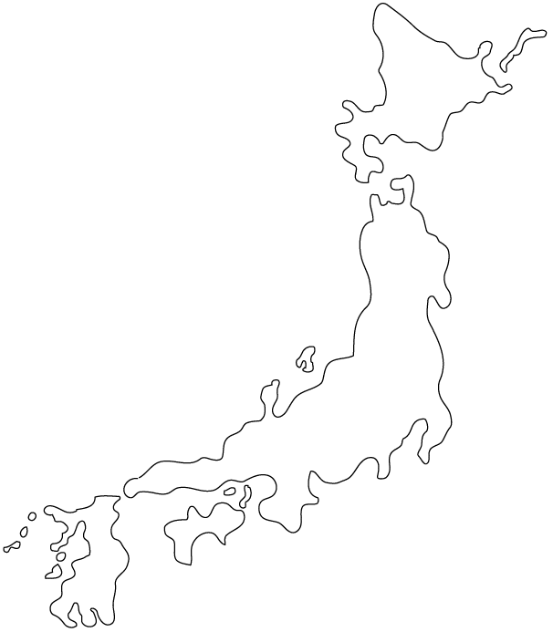 Blank Map Japan Outline Map Of Japan Japanese Prefectures Blank 