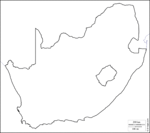 Map of South Africa Outline | World Map With Countries