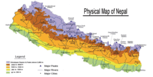 nepal physical map | World Map With Countries