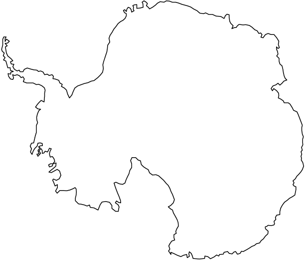 printable outline map of antarctica