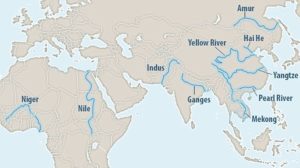 World River Map | World Map With Countries