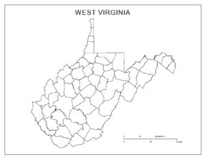 Blank Map of West Virginia | World Map With Countries