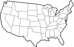 USA Blank Map with States | World Map With Countries