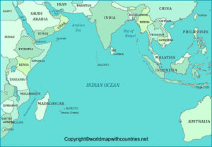 World Map with Indian Ocean | World Map With Countries