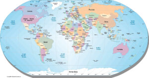 Printable Map of World | World Map With Countries