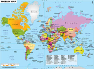 World Map with Countries | World Map With Countries