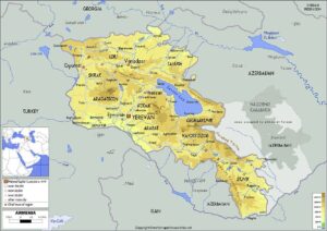 Armenia Map with States pdf | World Map With Countries