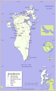 Bahrain Map with States pdf | World Map With Countries